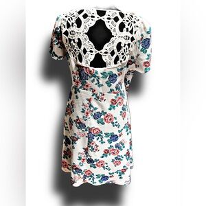 No Boundaries Floral Lace Back Dress XL